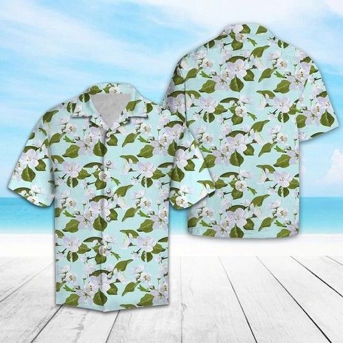 Michigan Apple Blossom Flower Hawaiian Shirt Summer