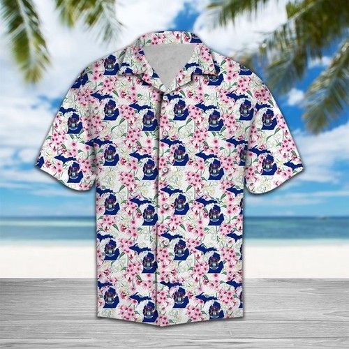 Michigan Apple Blossom Hawaiian Shirt Summer