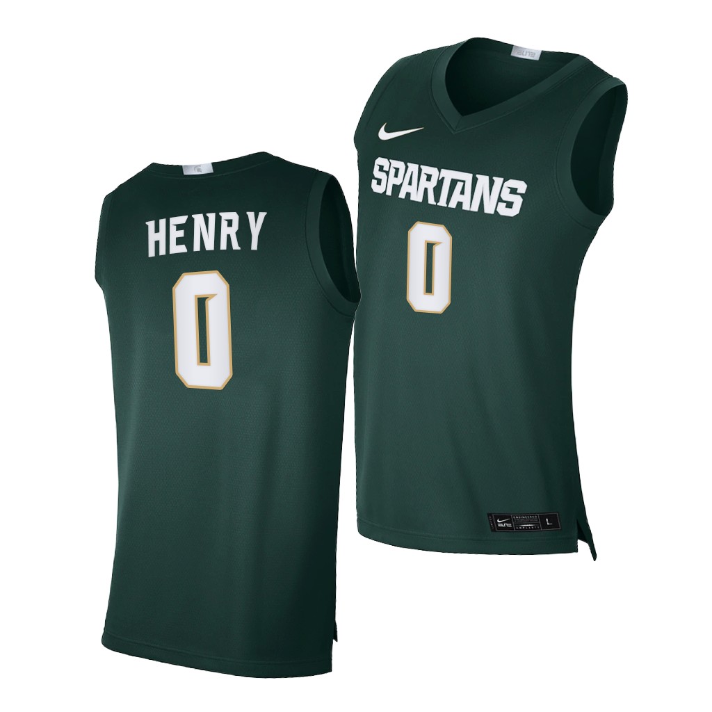 Michigan State Spartans Aaron Henry Green 2020-21 Alumni Limited College Jersey