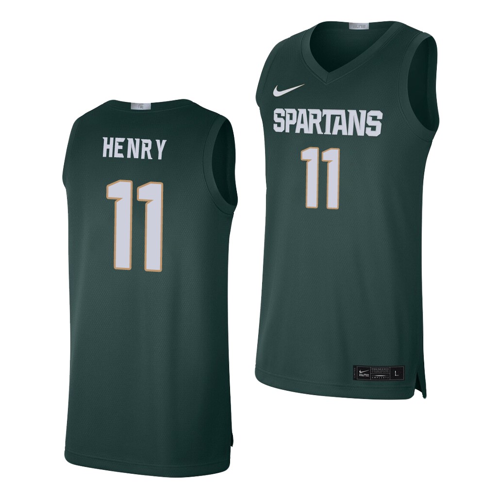 Michigan State Spartans Aaron Henry Green Limited College Jersey