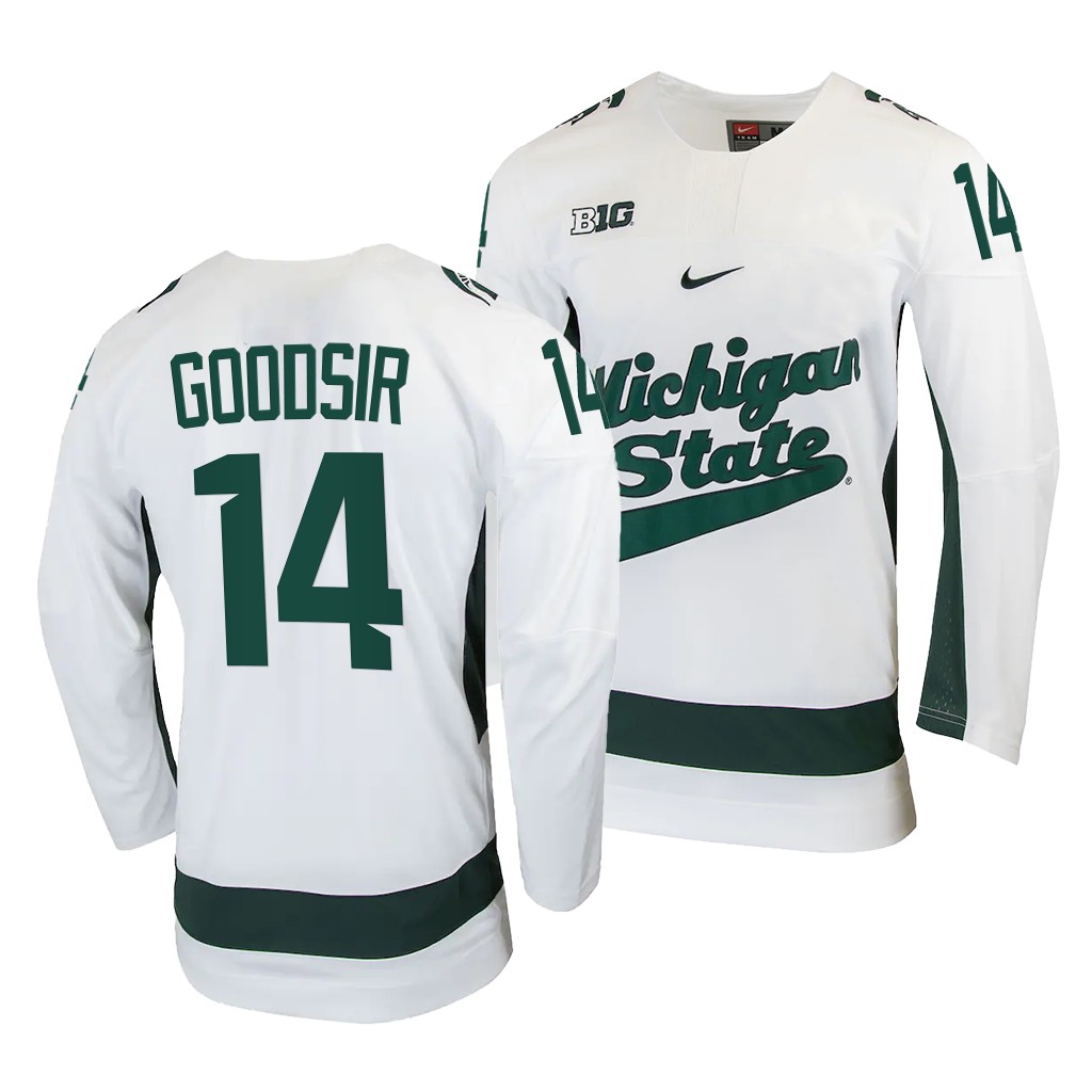 Michigan State Spartans Adam Goodsir College White #14 Jersey