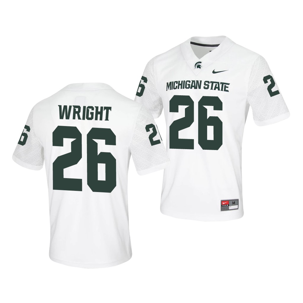 Michigan State Spartans Brandon Wright 26 White Untouchable Game Jersey Men's