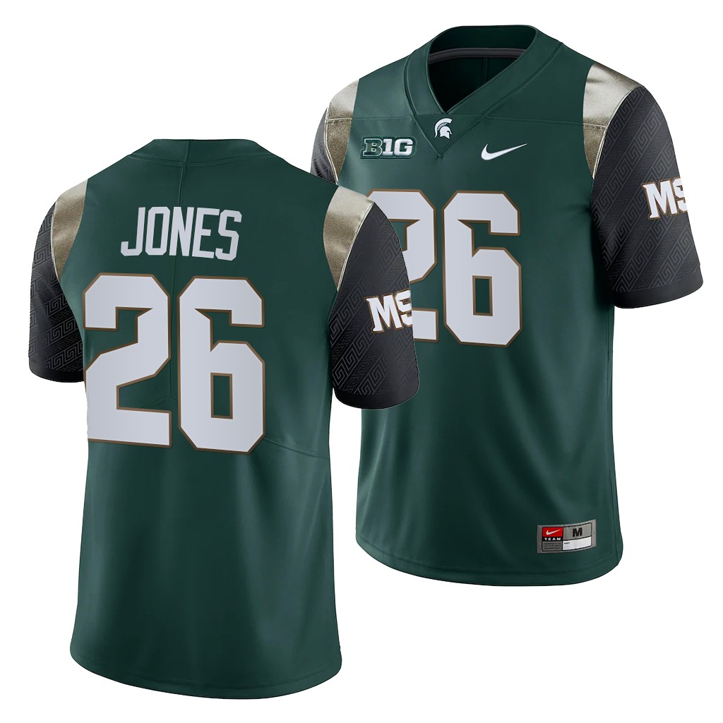 Michigan State Spartans Clinton Jones 26 Green College Limited Jersey Men