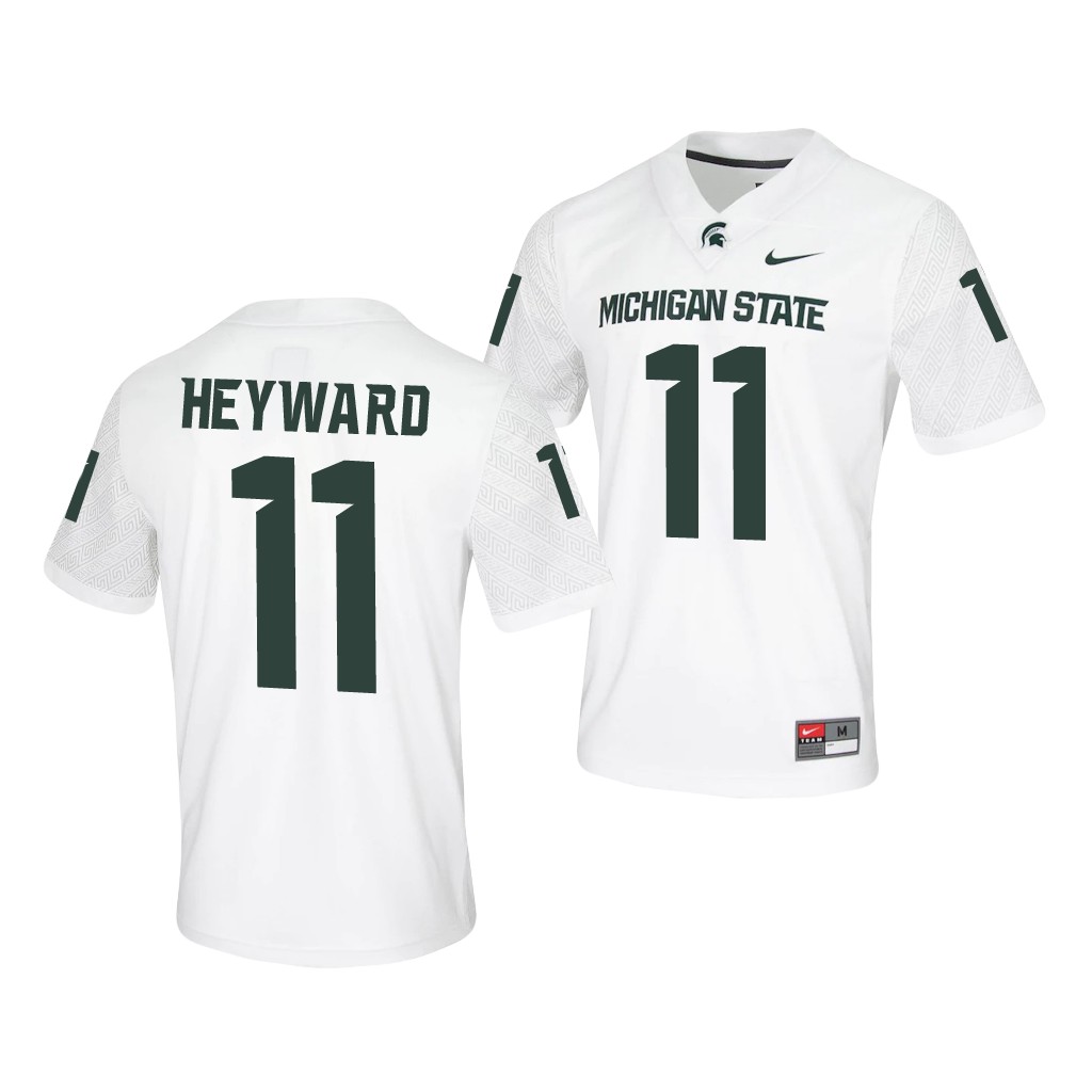 Michigan State Spartans Connor Heyward 11 White Untouchable Game Jersey Men's