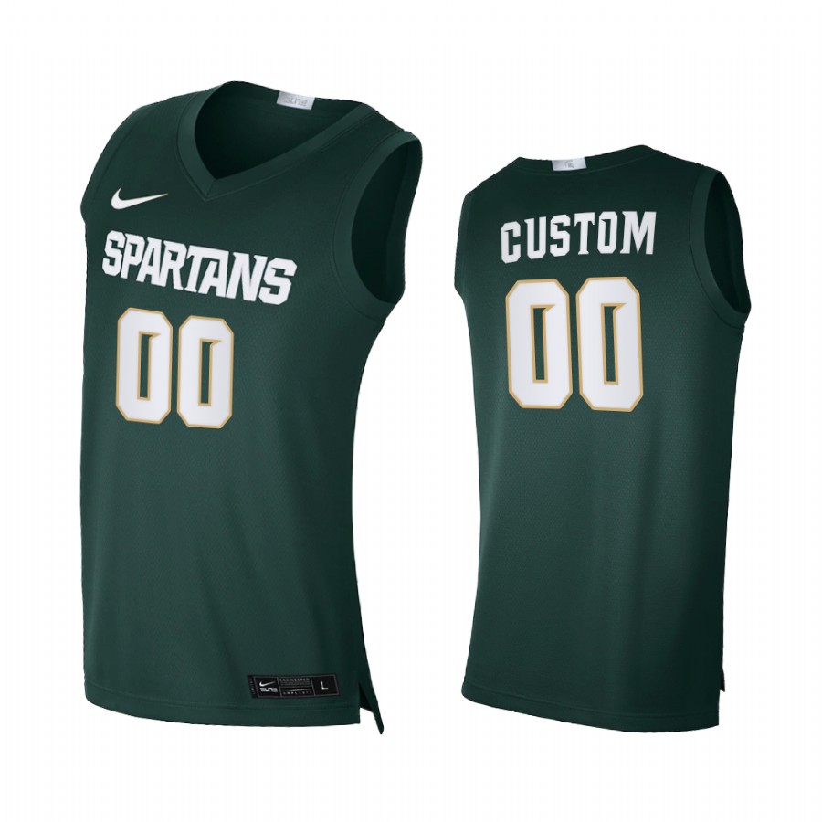 Michigan State Spartans Custom Green Alumni Limited 2020-21 College Jersey