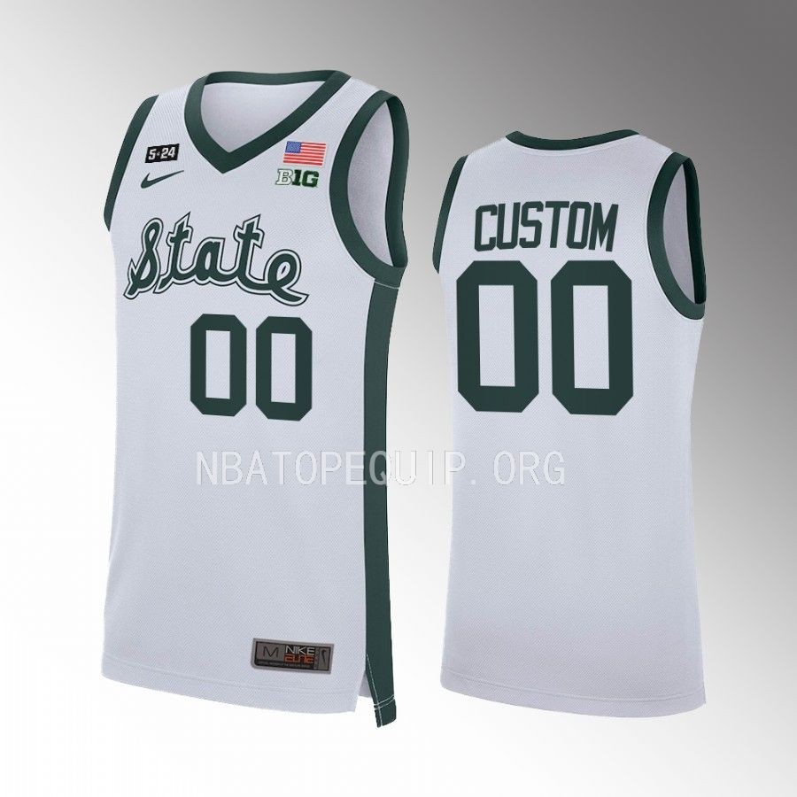Michigan State Spartans custom Jersey 2022-23 Retro White Limited Uniform