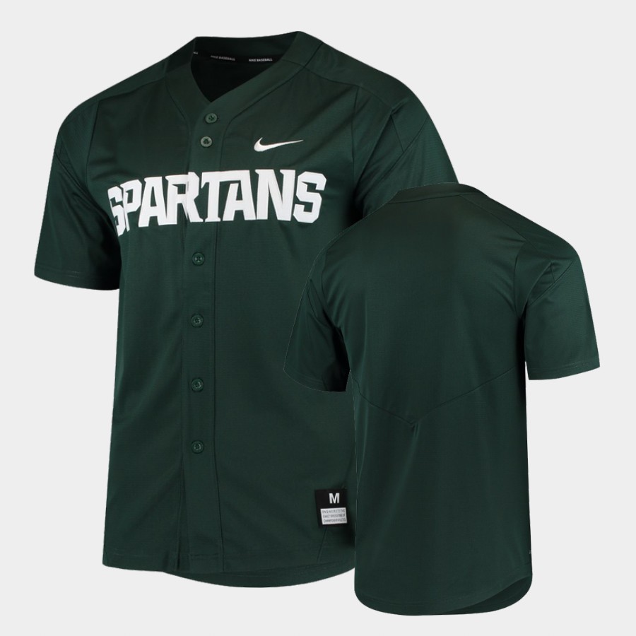 Michigan State Spartans Green Vapor Untouchable Elite Full-Button Jersey