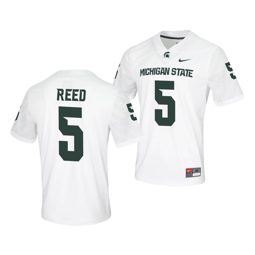 Michigan State Spartans Jayden Reed 5 White Untouchable Game Jersey Men's
