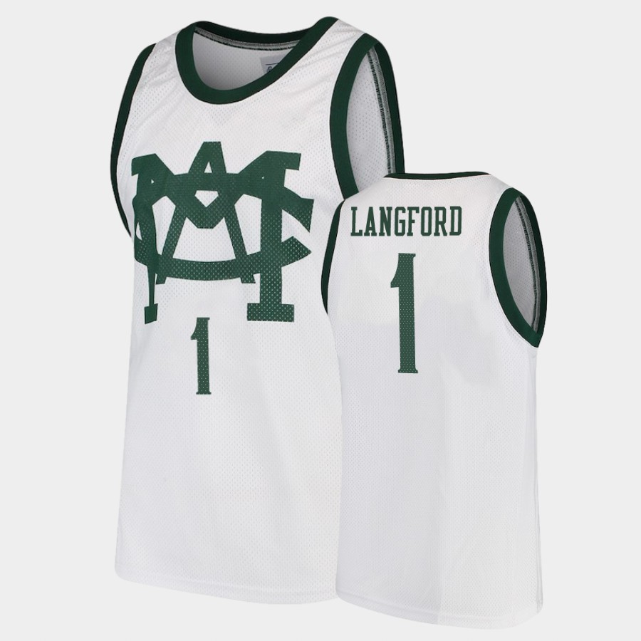 Michigan State Spartans Josh Langford White Vault MAC Jersey
