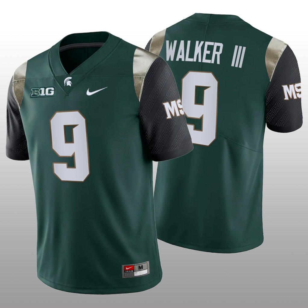 Michigan State Spartans Kenneth Walker III Green Limited Jersey College - Men
