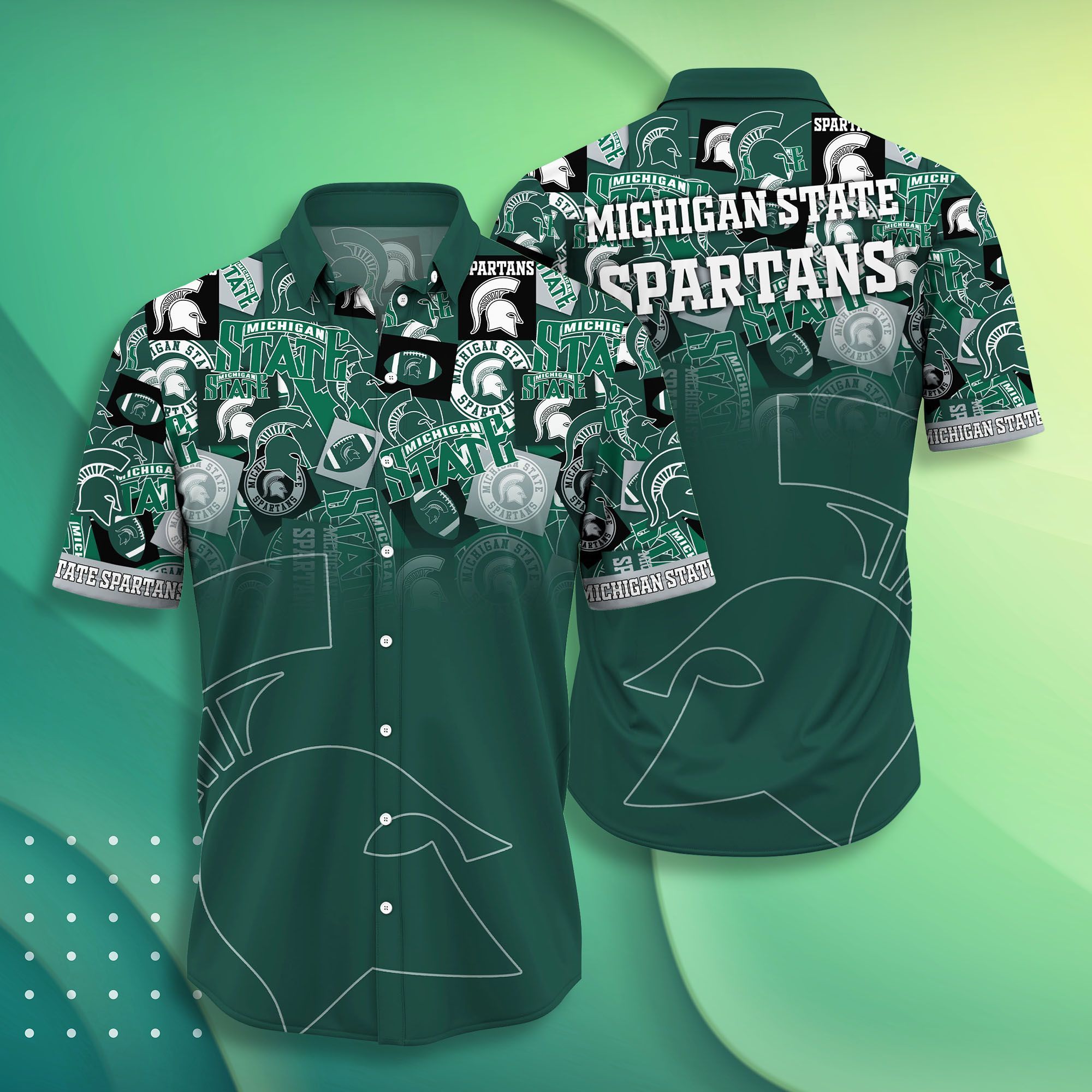 Michigan State Spartans NCAA -Hawaii Shirt Style Hot Trending Summer-Hawaiian NACC