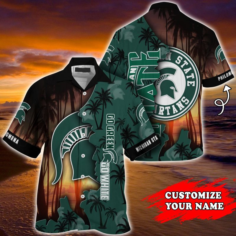Michigan State Spartans NCAA Customized Summer Hawaiian Shirt