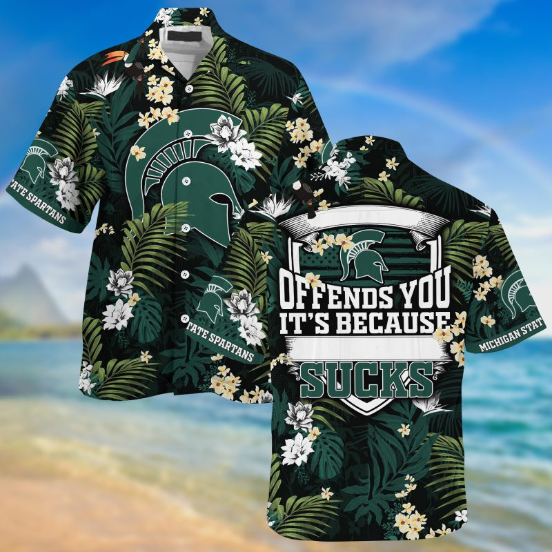 Michigan State Spartans NCAA Summer – Hawaii Shirt For This Season – Gift For Sport Lovers With Tropical Patterns