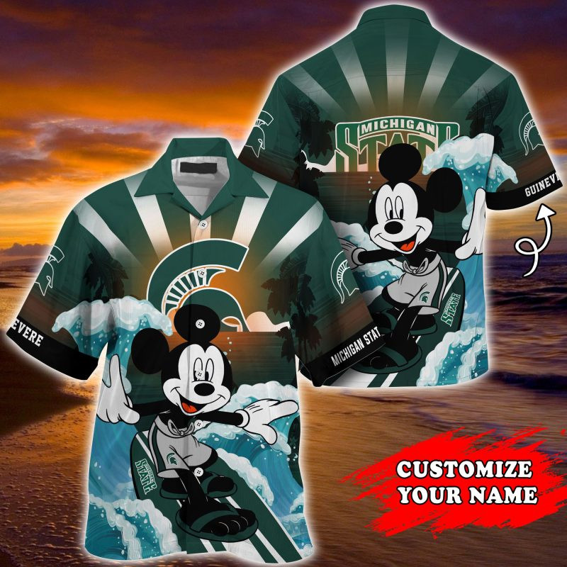 Michigan State Spartans NCAA Summer Customized Hawaiian Shirt