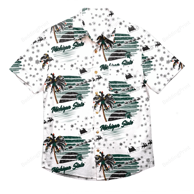 Michigan State Spartans Tropical Winter Hawaiian Shirt