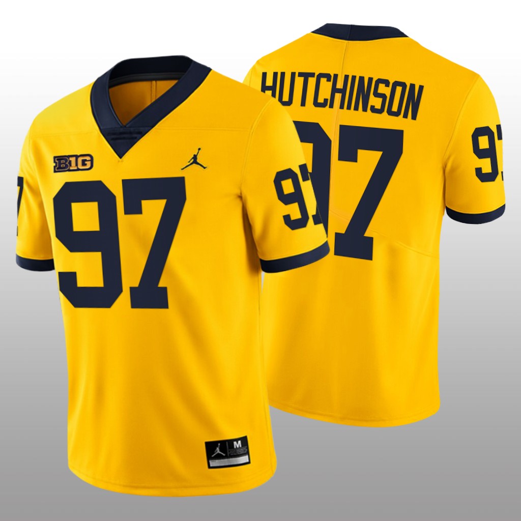 Michigan Wolverines Aidan Hutchinson Maize Limited Jersey College - Men