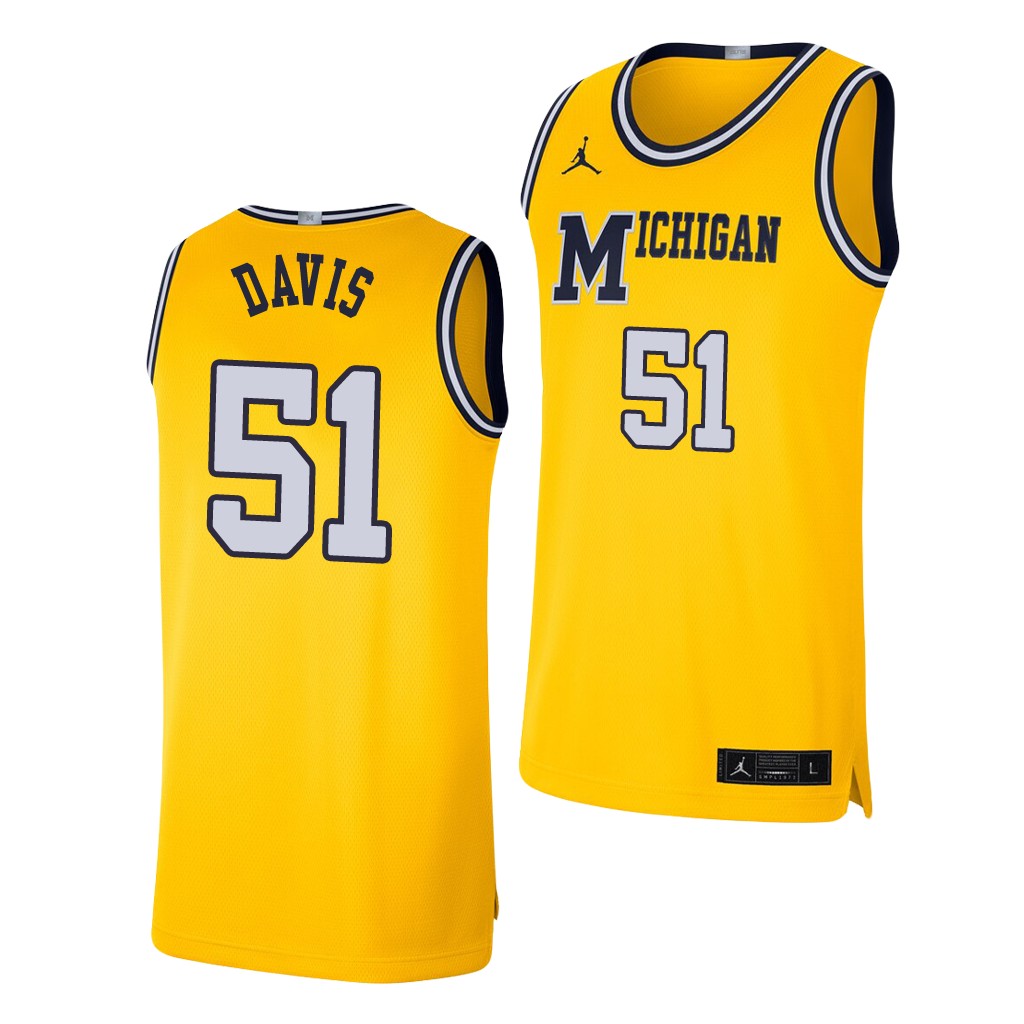 Michigan Wolverines Austin Davis Retro Limited Maize Jersey