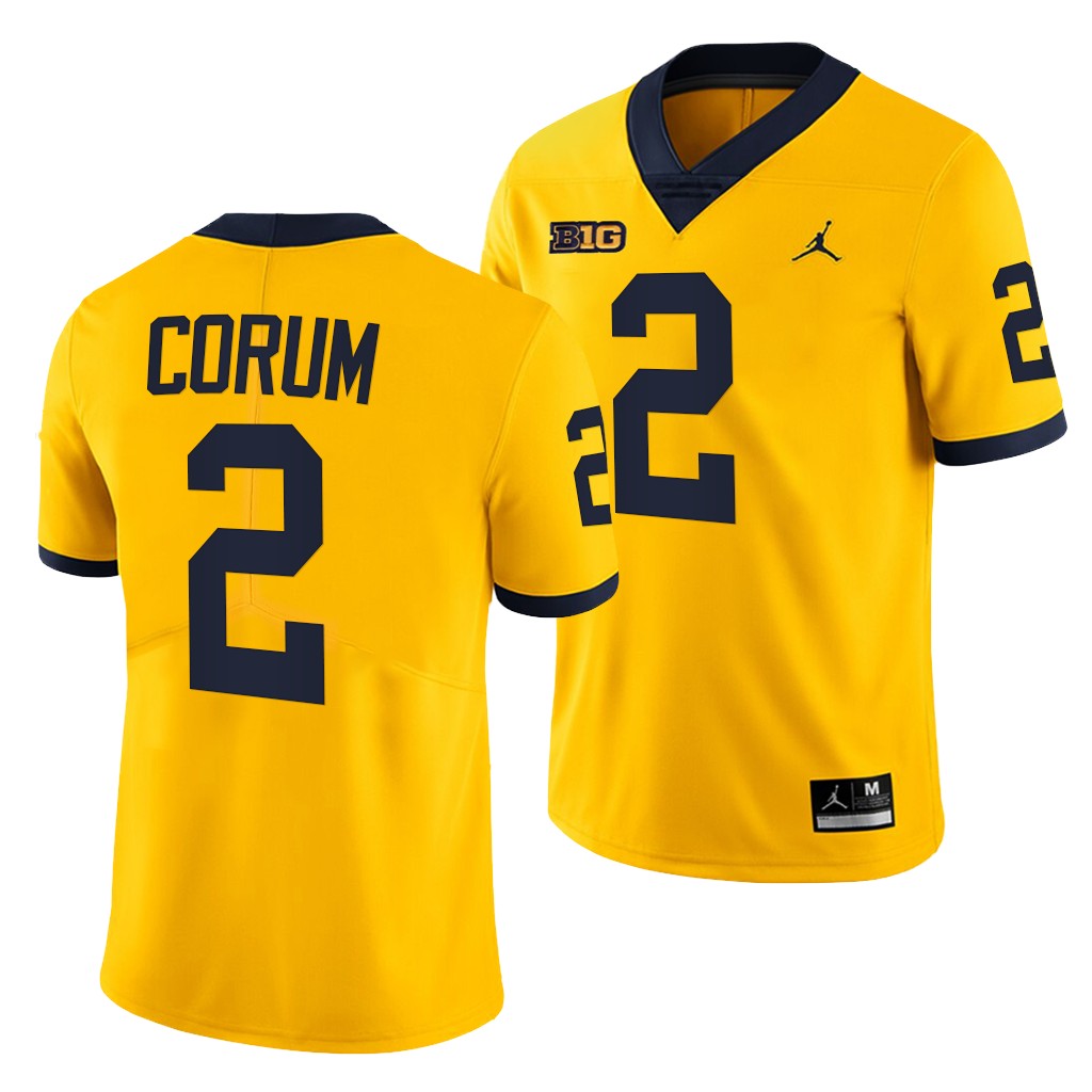 Michigan Wolverines Blake Corum 2 Maize 2021-22 College Limited Jersey Men