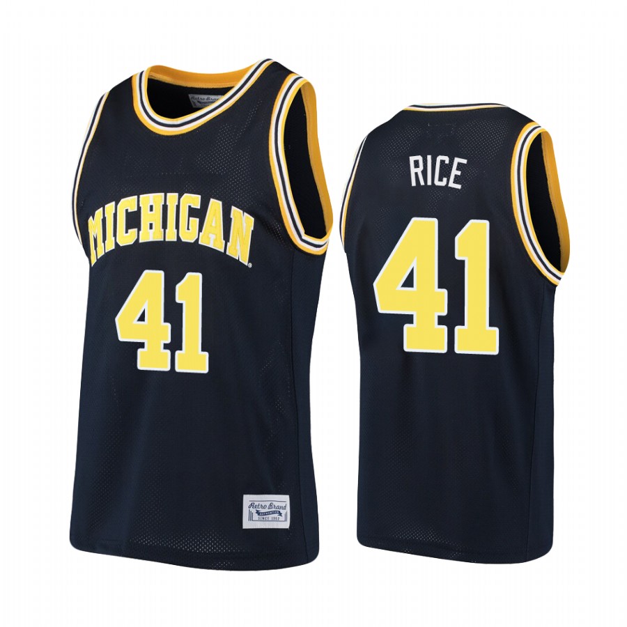 Michigan Wolverines Glen Rice Alumni Navy Jersey