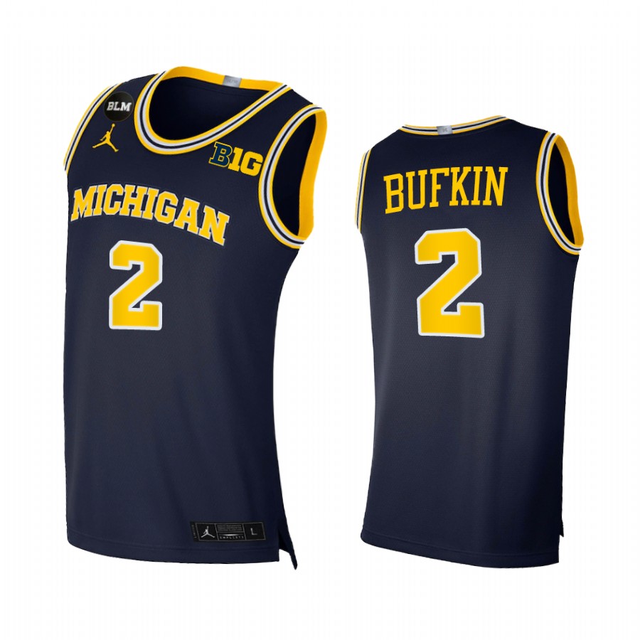 Michigan Wolverines Hunter Dickinson Jersey 2022-23 College Navy Limited Uniform
