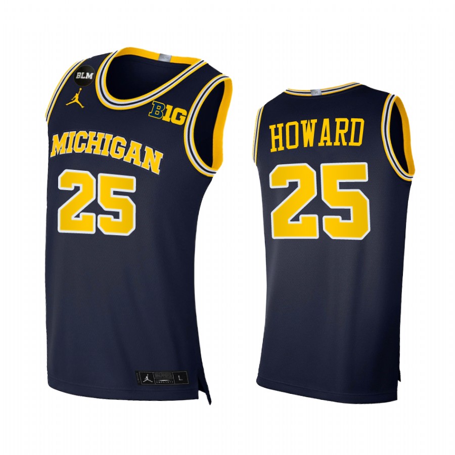 Michigan Wolverines Jace Howard Jersey 2022-23 College Navy Limited Uniform