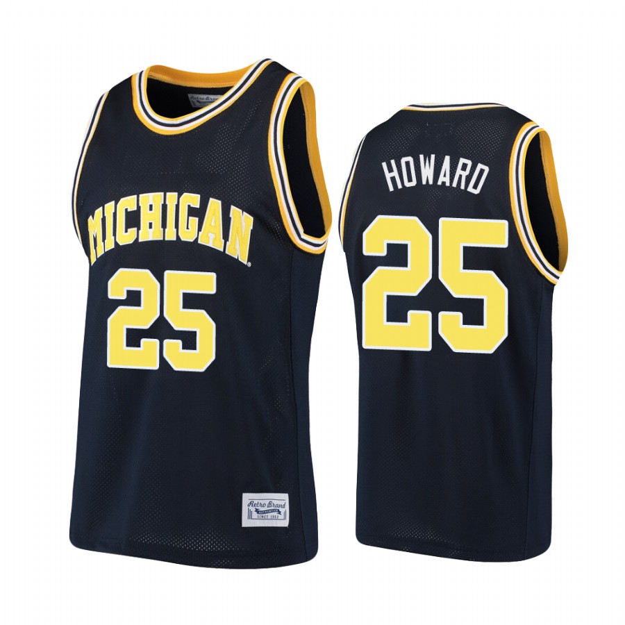 Michigan Wolverines Juwan Howard Alumni Navy Jersey