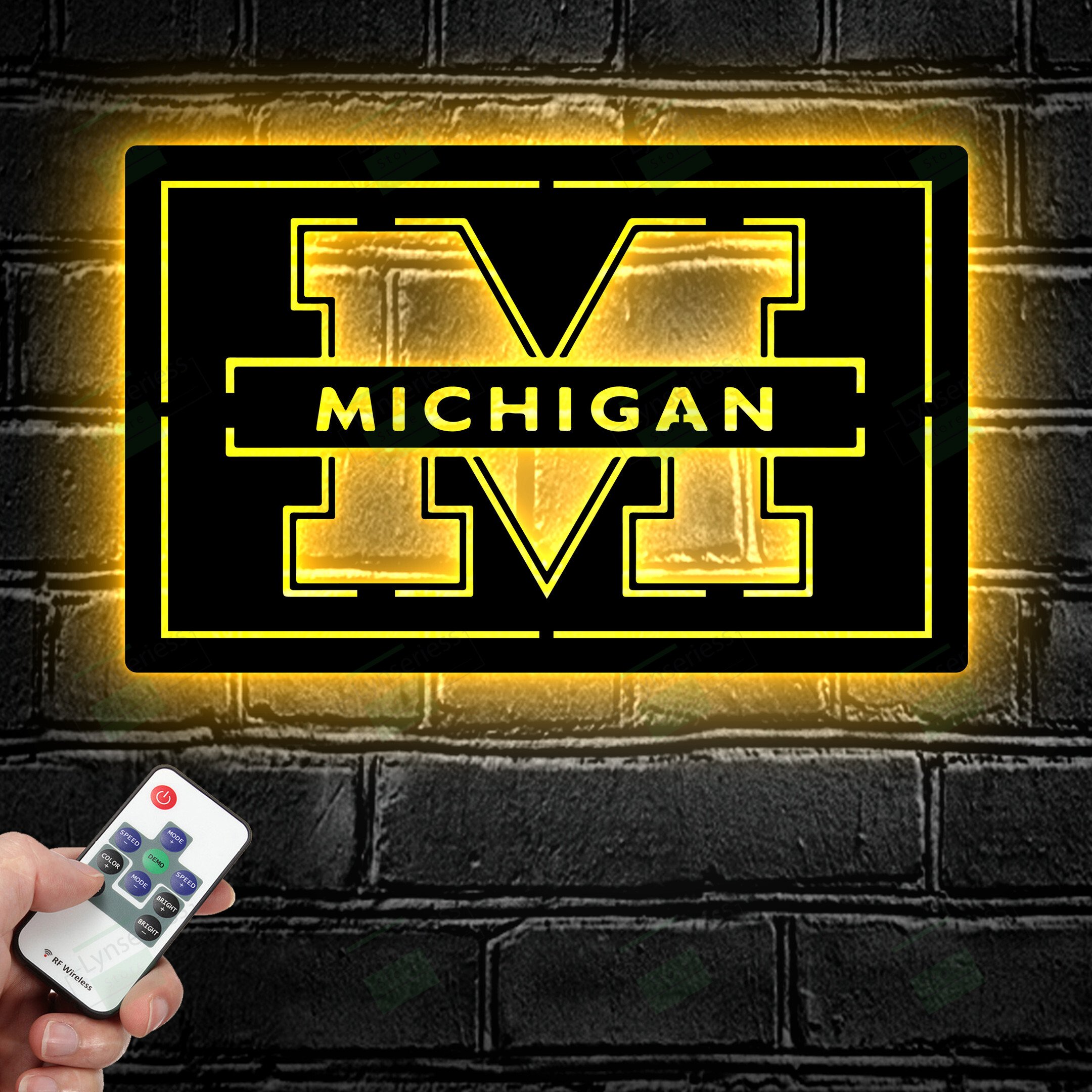 Michigan Wolverines Metal Sign – Led light sign