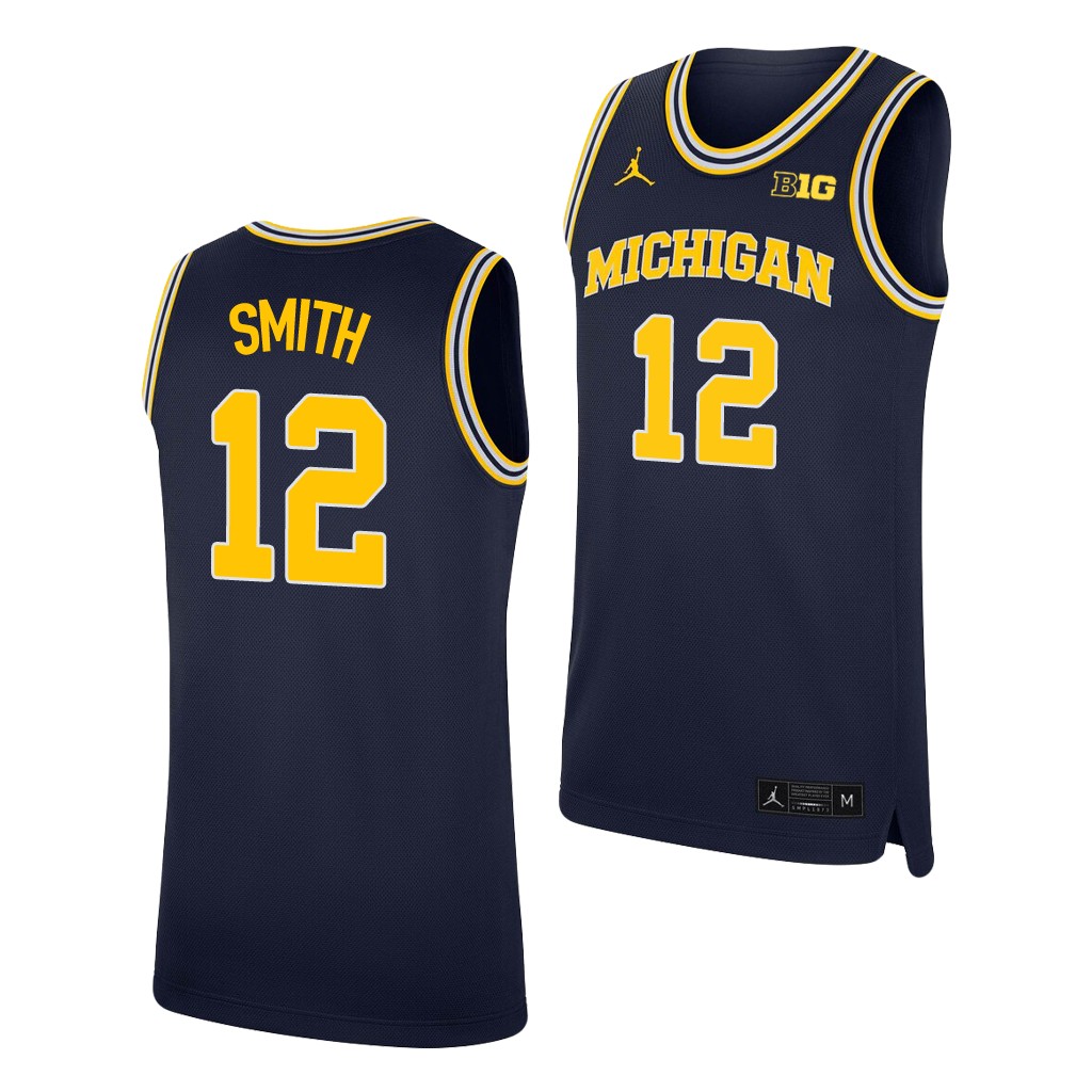 Michigan Wolverines Mike Smith Navy College Jersey