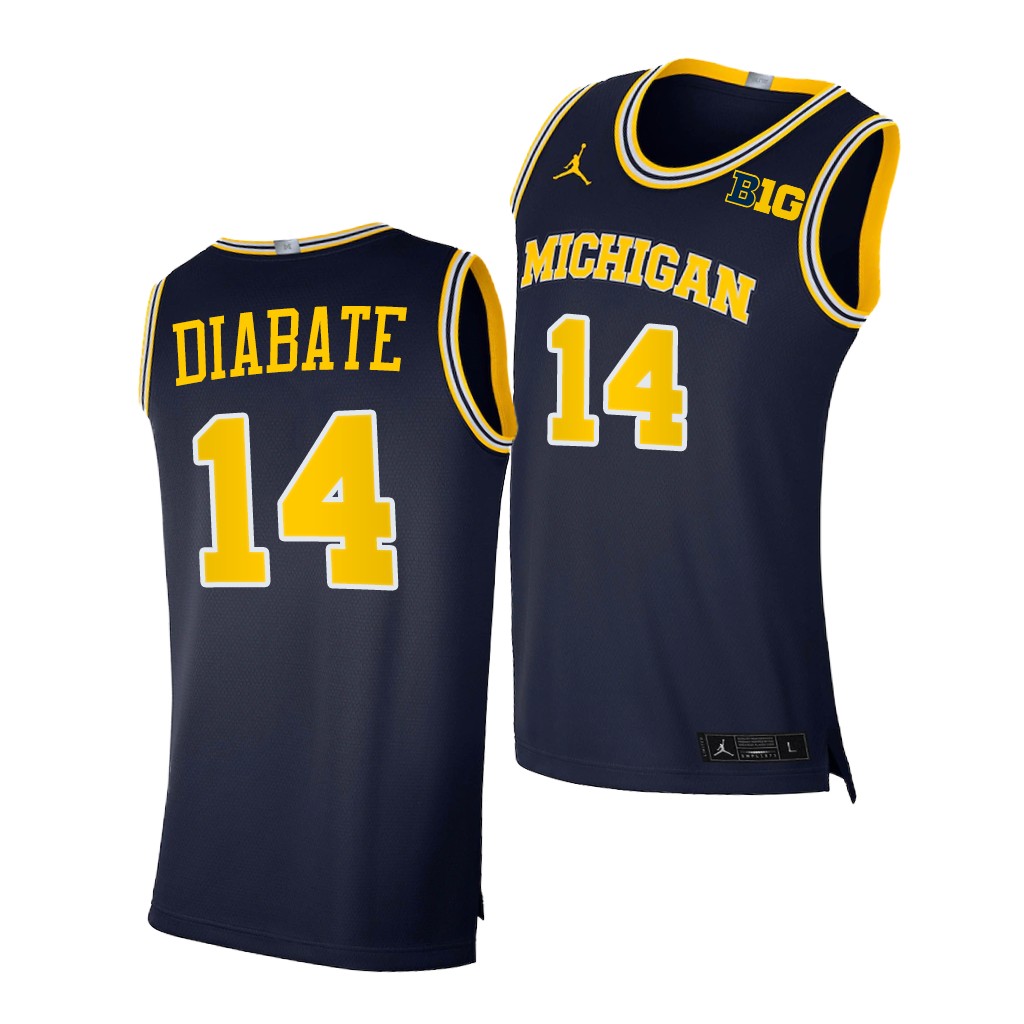 Michigan Wolverines Moussa Diabate Navy 2021 Class Limited Jersey