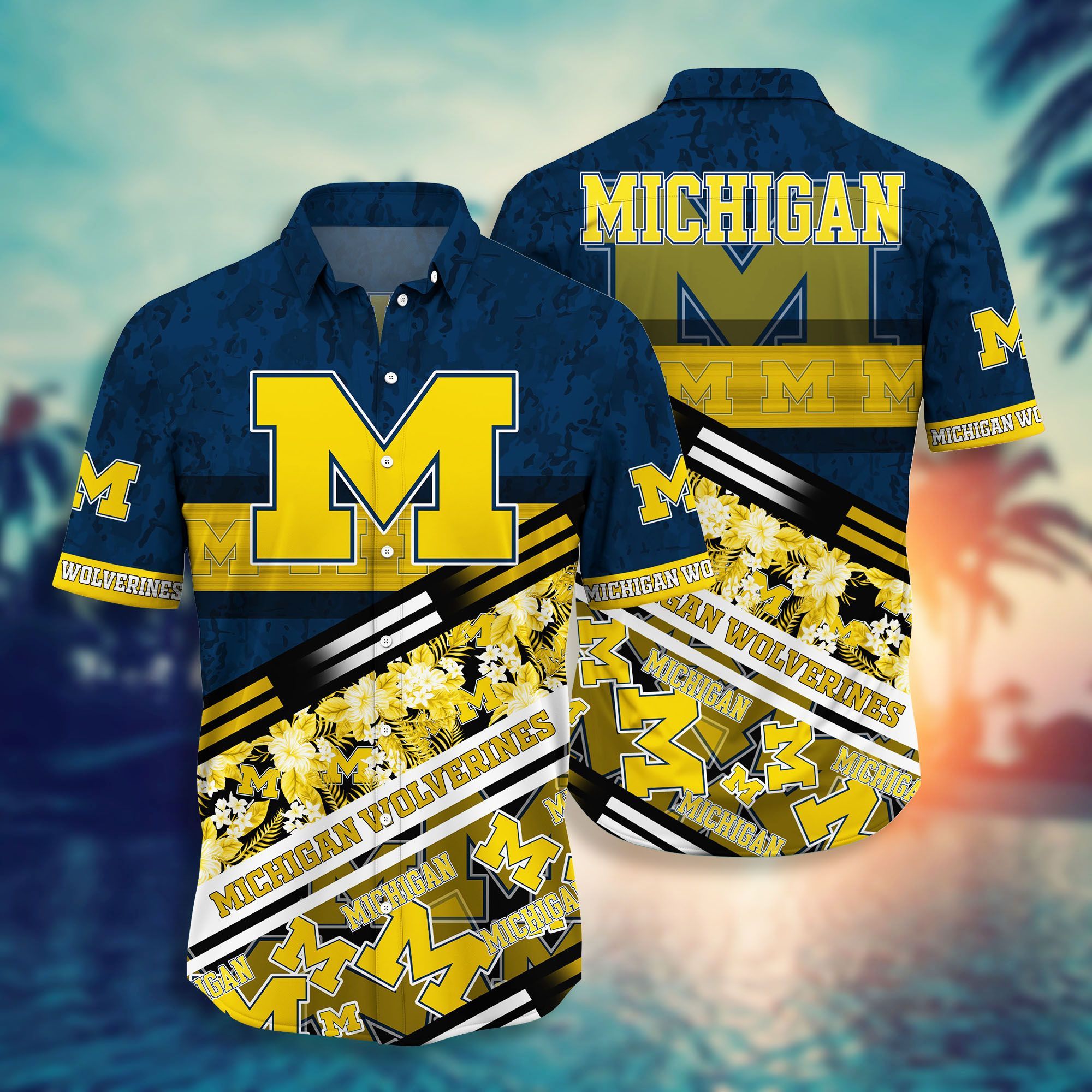 Michigan Wolverines NCAA -Hawaii Shirt Style Hot Trending Summer-Hawaiian