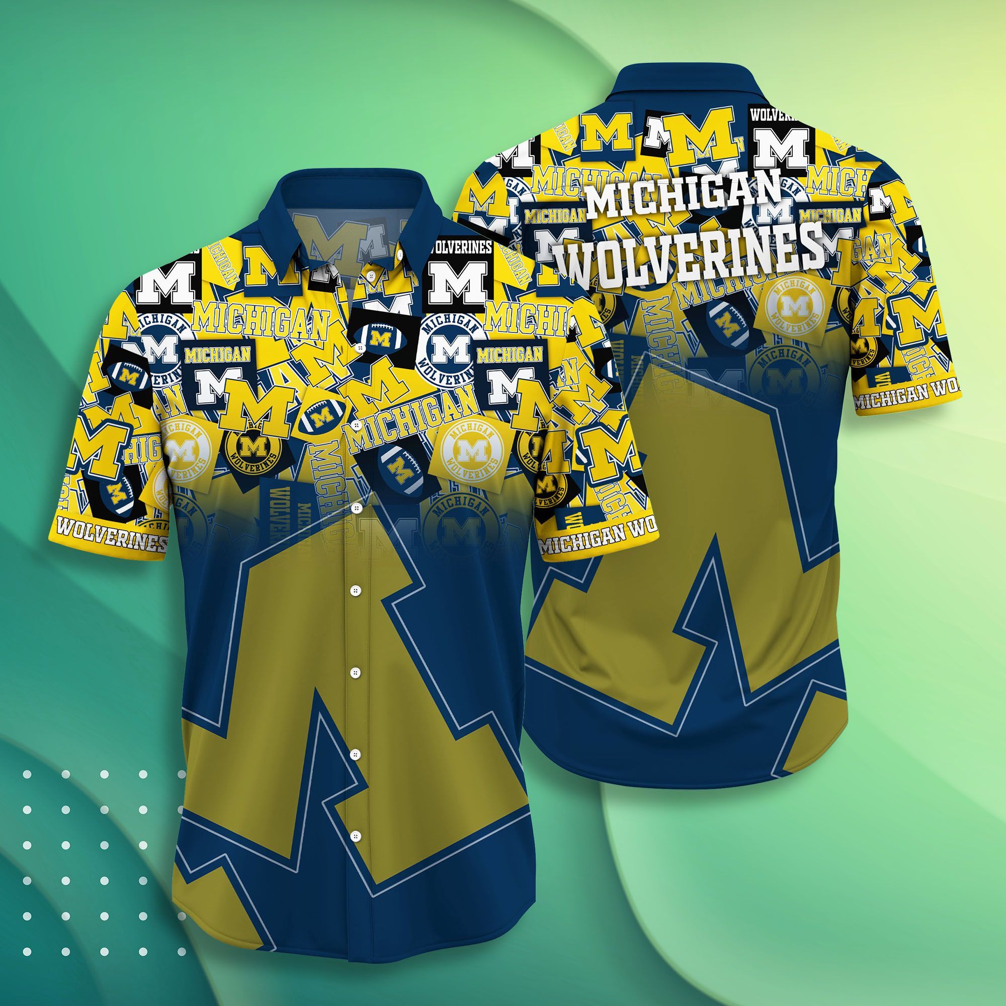 Michigan Wolverines NCAA -Hawaii Shirt Style Hot Trending Summer-Hawaiian NACC