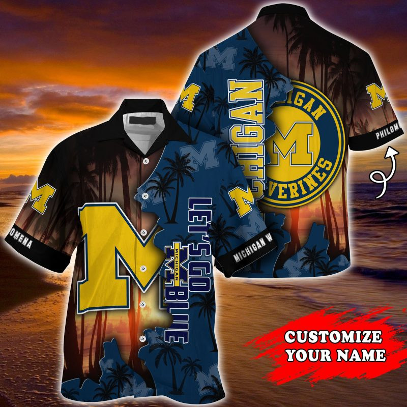 Michigan Wolverines NCAA Customized Summer Hawaiian Shirt