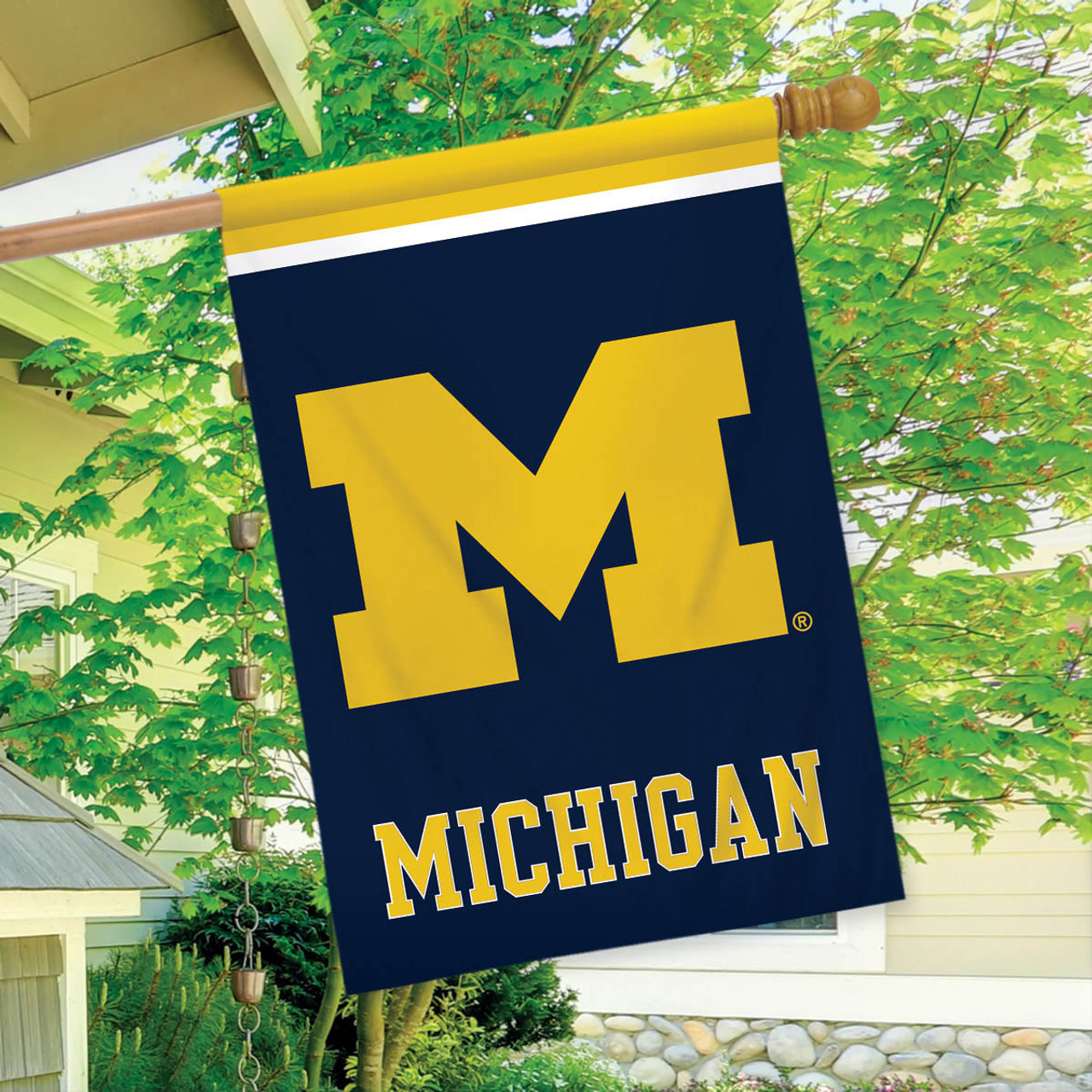 Michigan Wolverines NCAA Garden Flag, House Flag