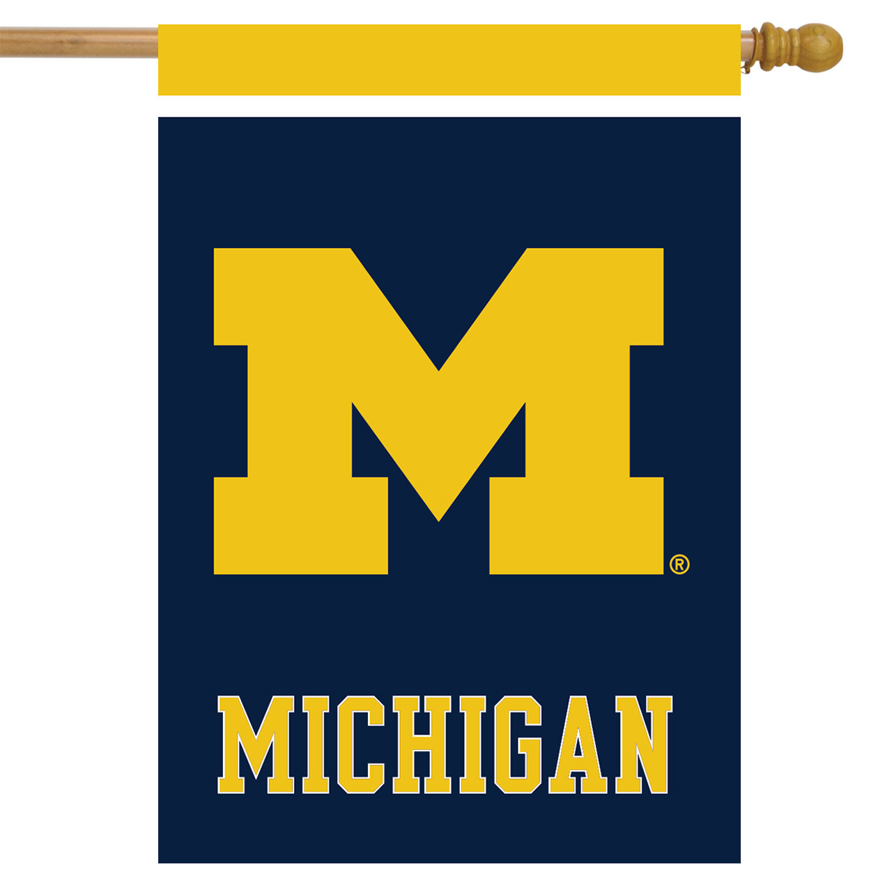 Michigan Wolverines NCAA Garden Flag, House Flag