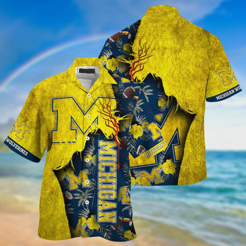 Michigan Wolverines NCAA God Hawaii Shirt