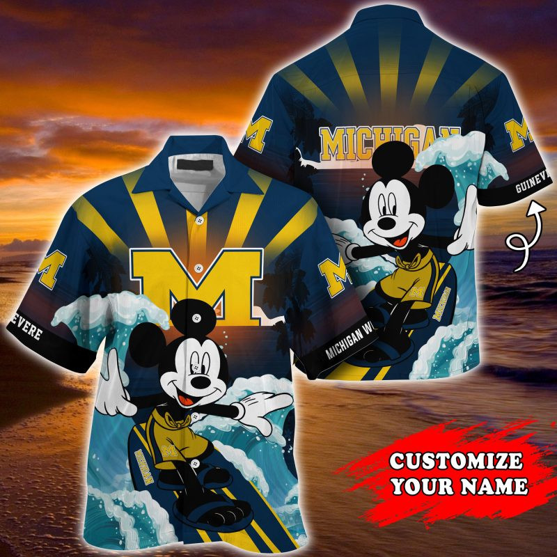 Michigan Wolverines NCAA Summer Customized Hawaiian Shirt