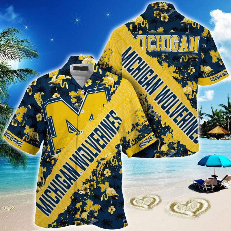Michigan Wolverines NCAA Trending Summer – Hawaii Shirt For This Season – Gift For Sport Lovers With Tropical Patterns