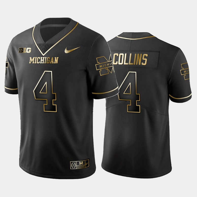 Michigan Wolverines Nico Collins Black 2019 Golden Edition Limited Jersey College