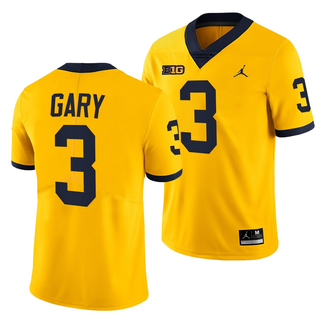 Michigan Wolverines Rashan Gary 3 Maize NFL Alumni Limited Jersey Men