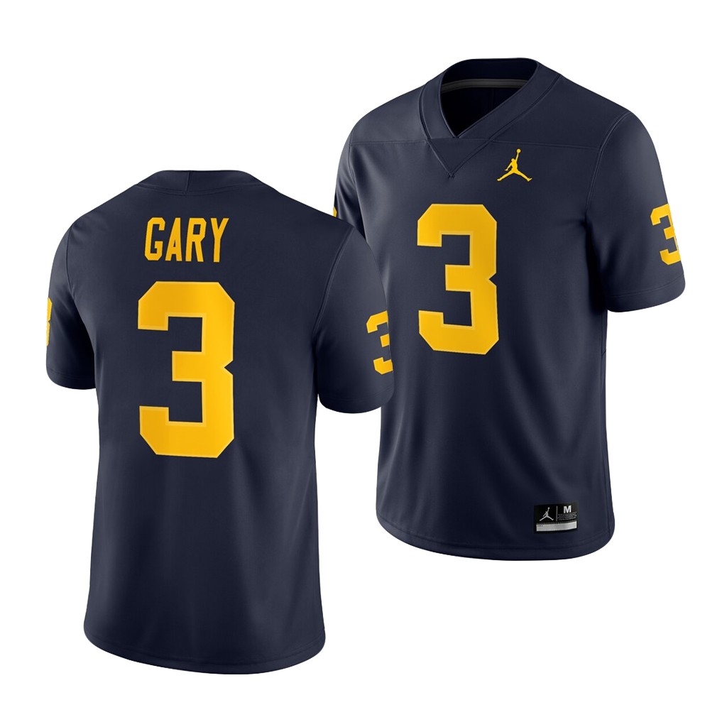 Michigan Wolverines Rashan Gary Navy Game Jersey