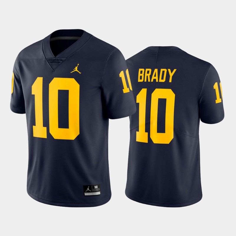 Michigan Wolverines Tom Brady Navy Limited Alumni Jersey