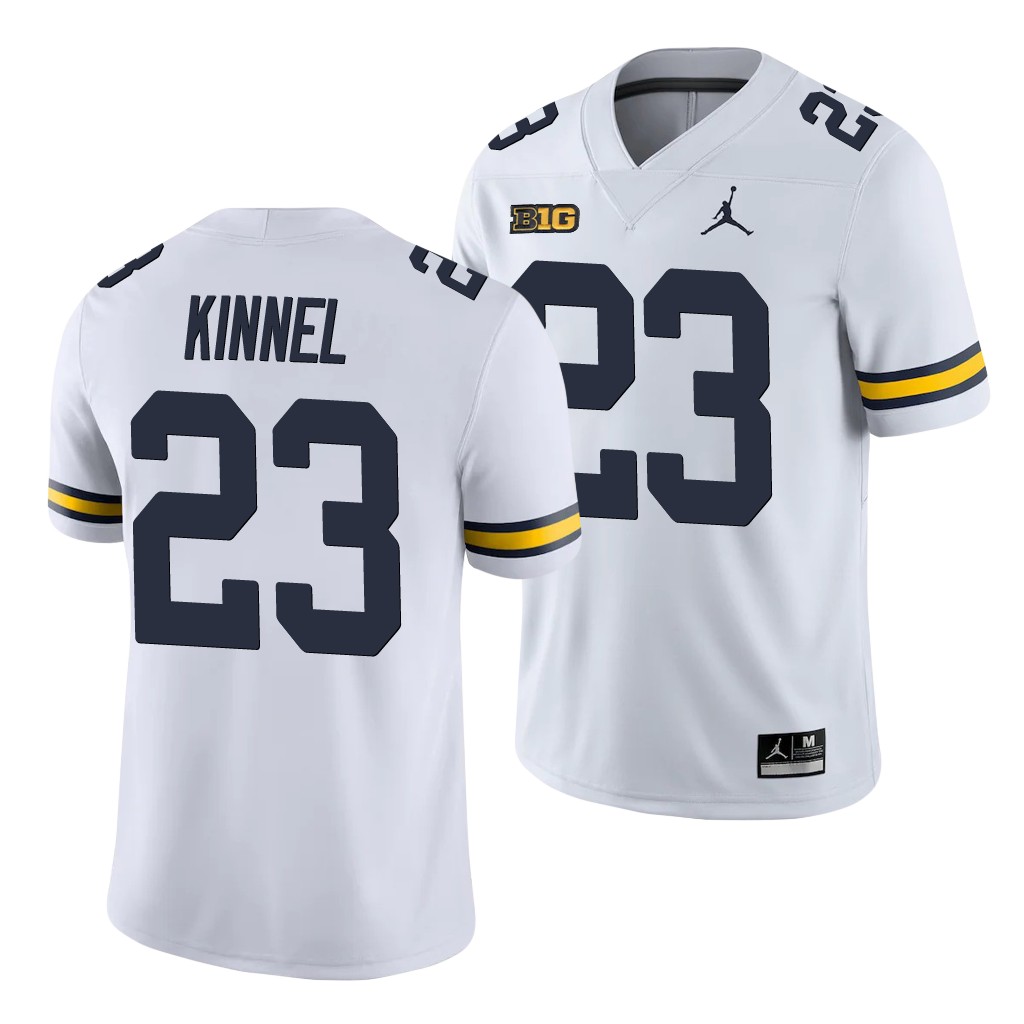 Michigan Wolverines Tyree Kinnel White College Men's Game Jersey