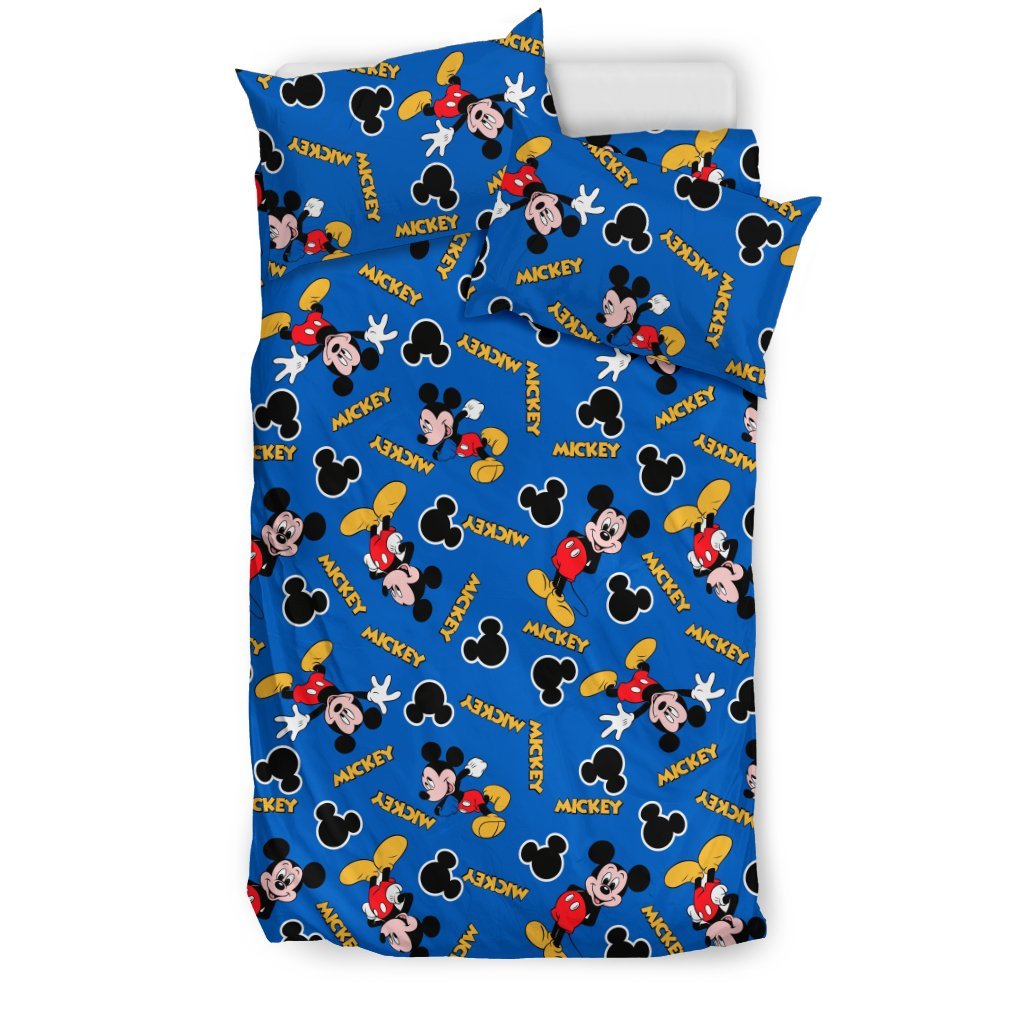Mickey Blue 3D Customized Duvet Cover Bedding Set