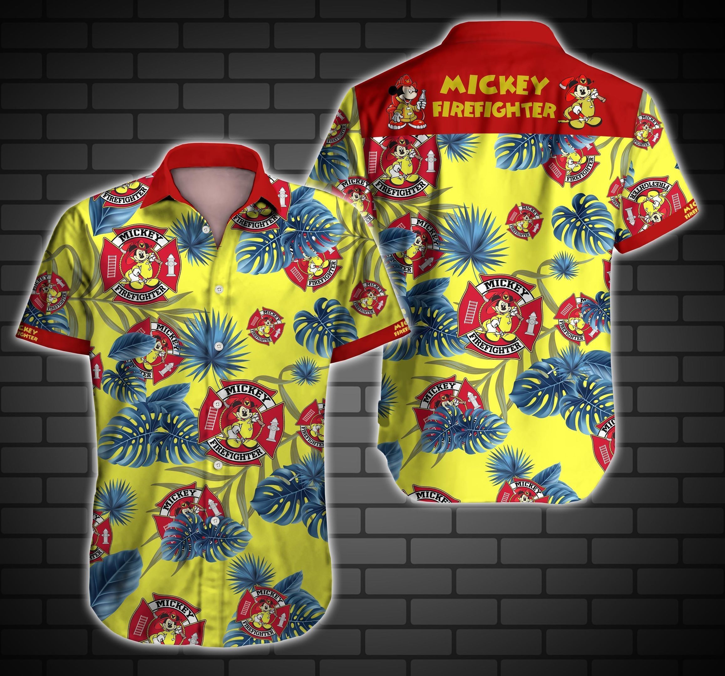 Mickey Firefighter Hawaii Shirt Ver 2