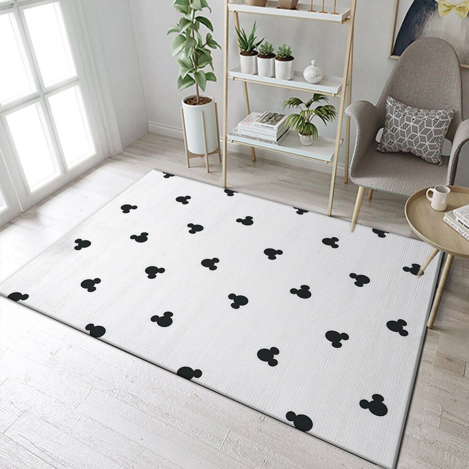 Mickey Head Rectangle Rug – Custom Size And Printing
