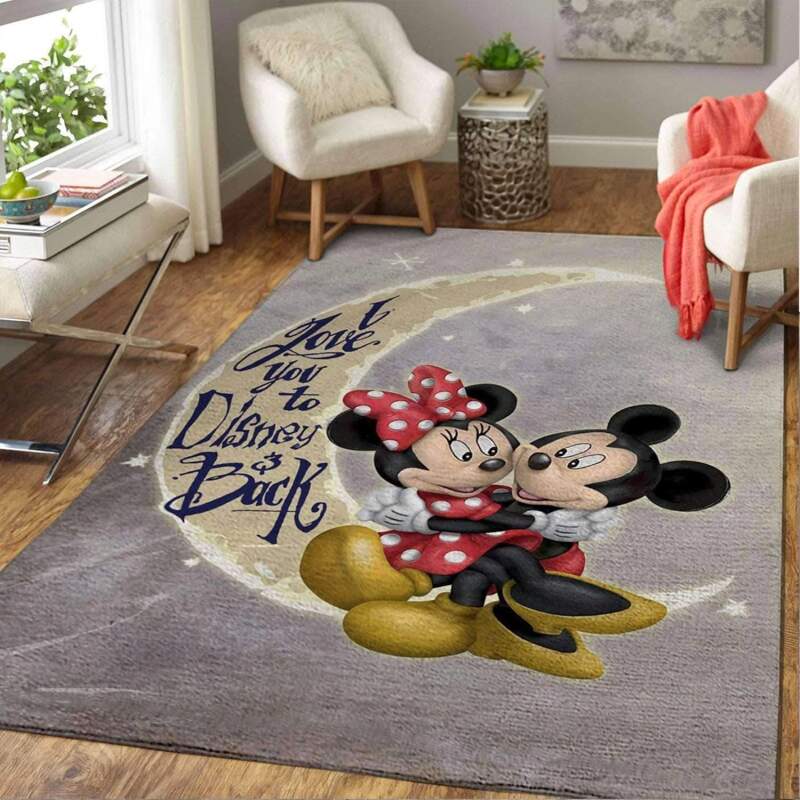 Mickey Minnie Disney Love Mouse Decorative Floor Rectangle Rug