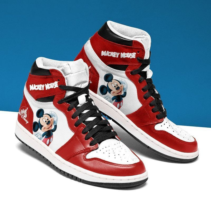 Mickey Mouse 15 High Top Air Jordan Sneaker, Air Jordan Hightop