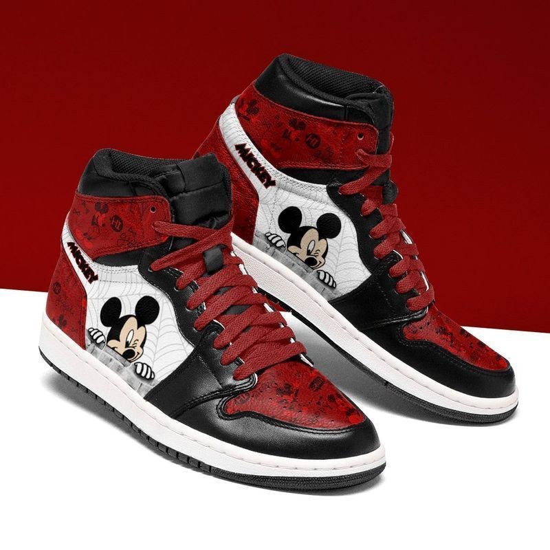 Mickey Mouse 17 High Top Air Jordan Sneaker, Air Jordan Hightop