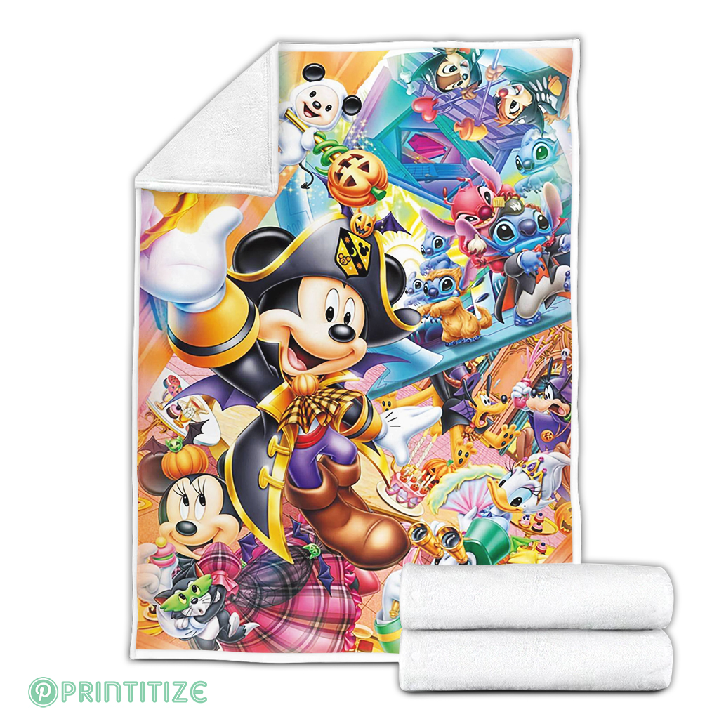 Mickey Mouse And Friends Disney Sherpa Blanket Cozy Blanket Fleece Blanket