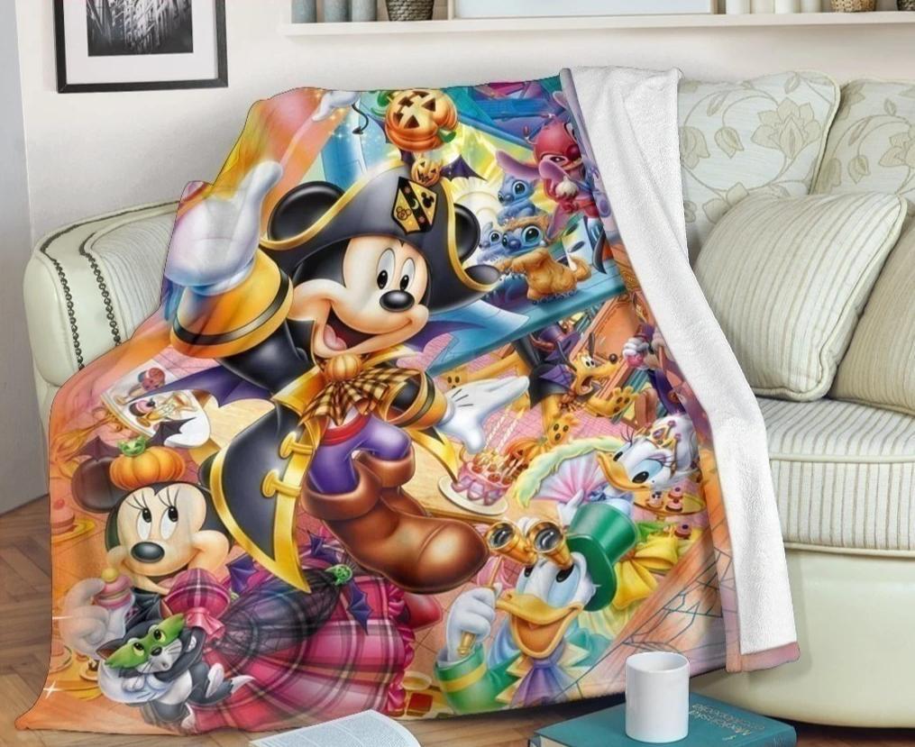 Mickey Mouse And Friends Disney Sherpa Blanket Cozy Blanket Fleece Blanket